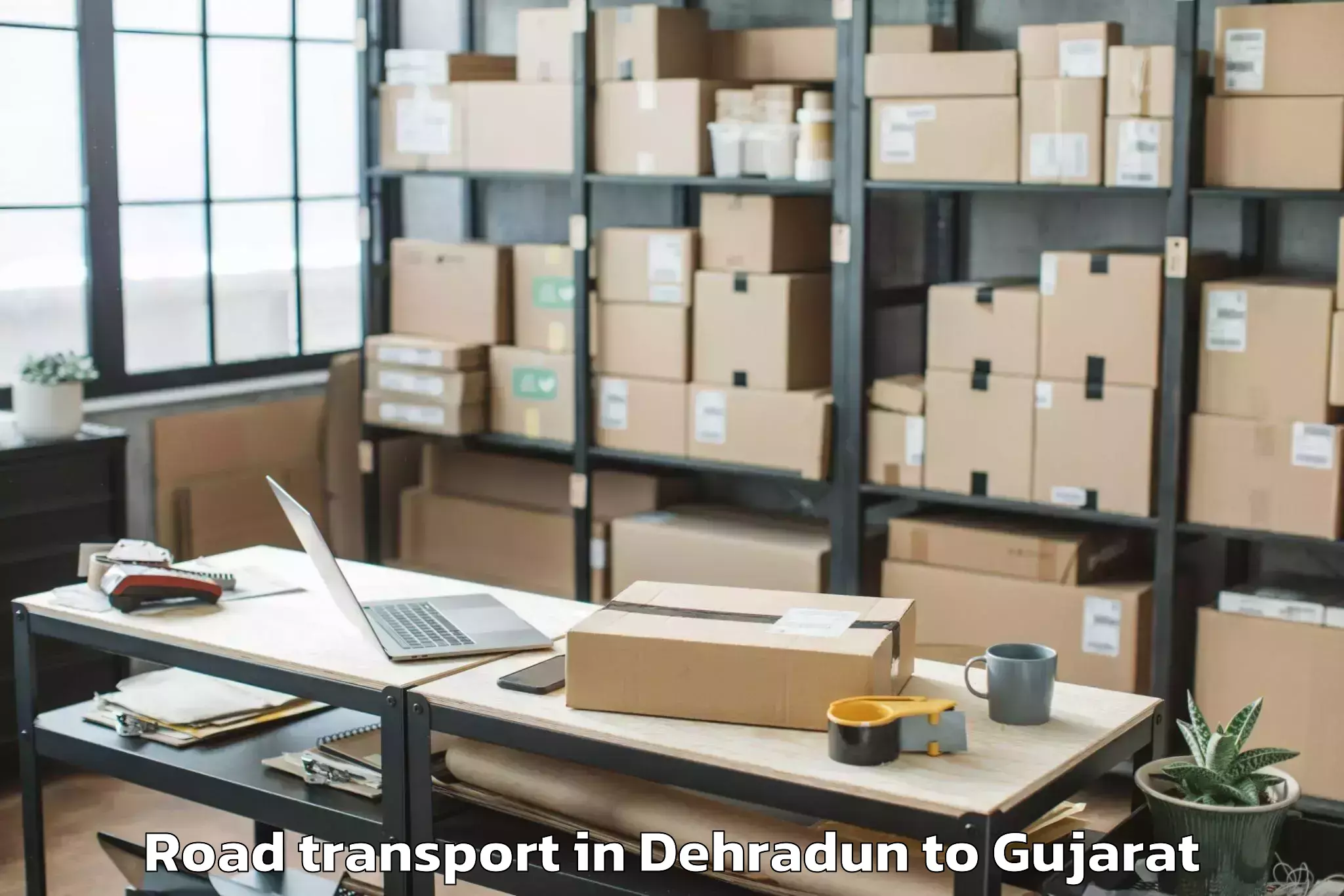 Reliable Dehradun to Gls University Ahmedabad Road Transport